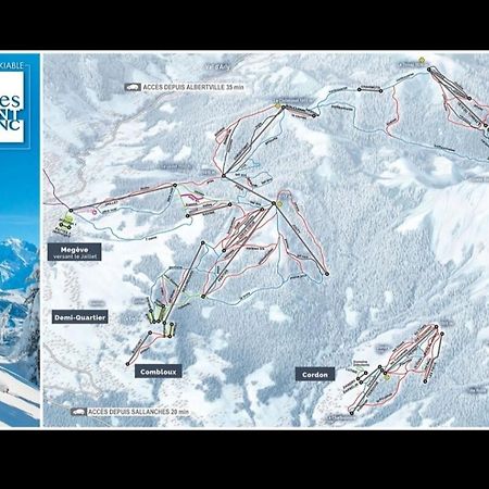 Studio Porte Du Mont Blanc Combloux Aux Pieds Des Pistes Esterno foto